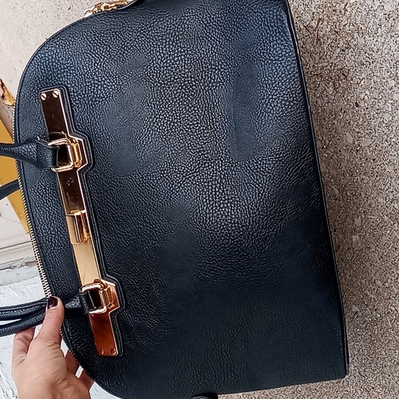 Madison west vegan leather dome satchel handbag - Picture 2 of 6